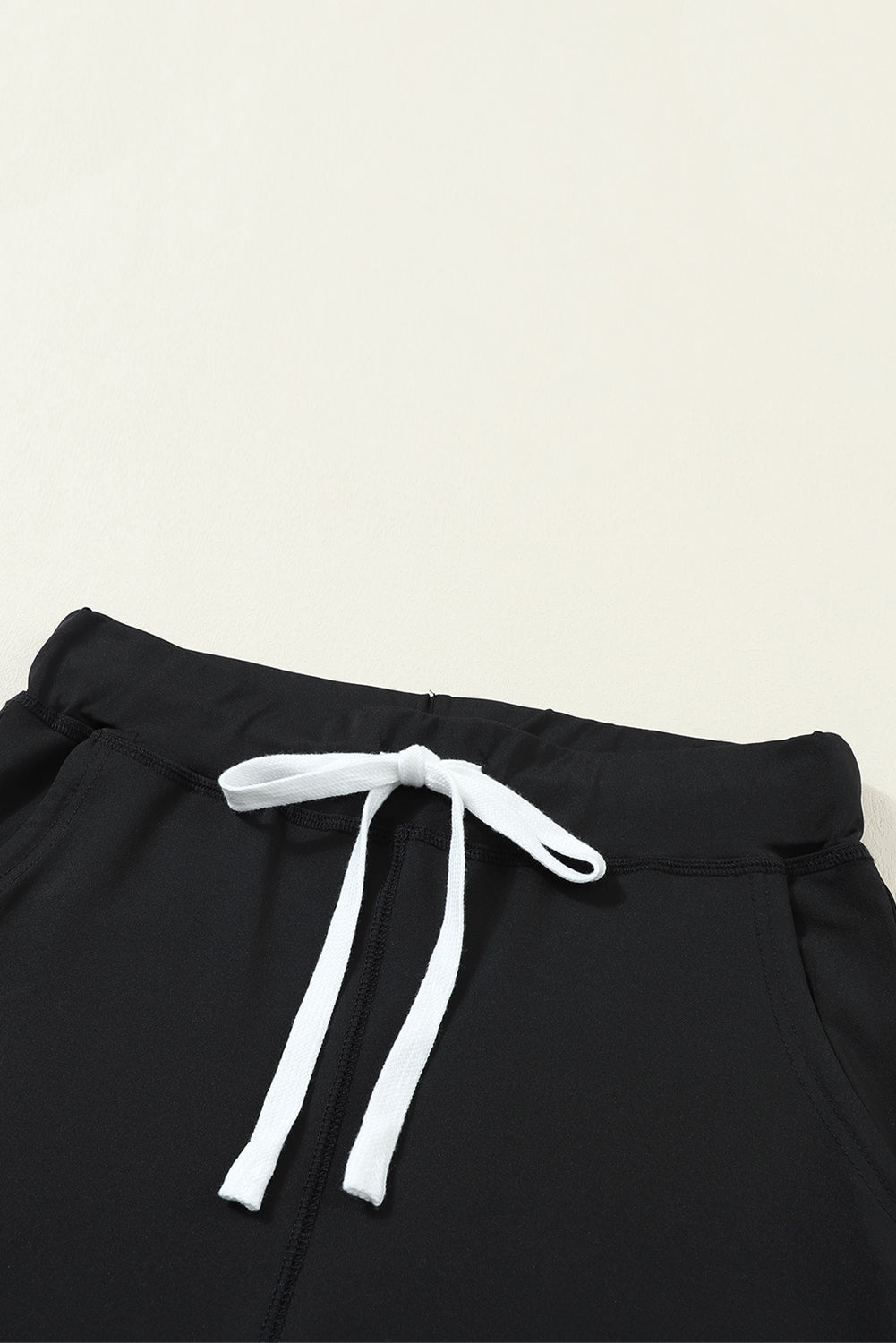 Black Drawstring Pocketed Joggers
