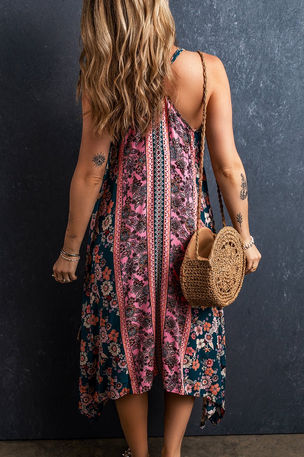 Pink Bohemian Long Sundress