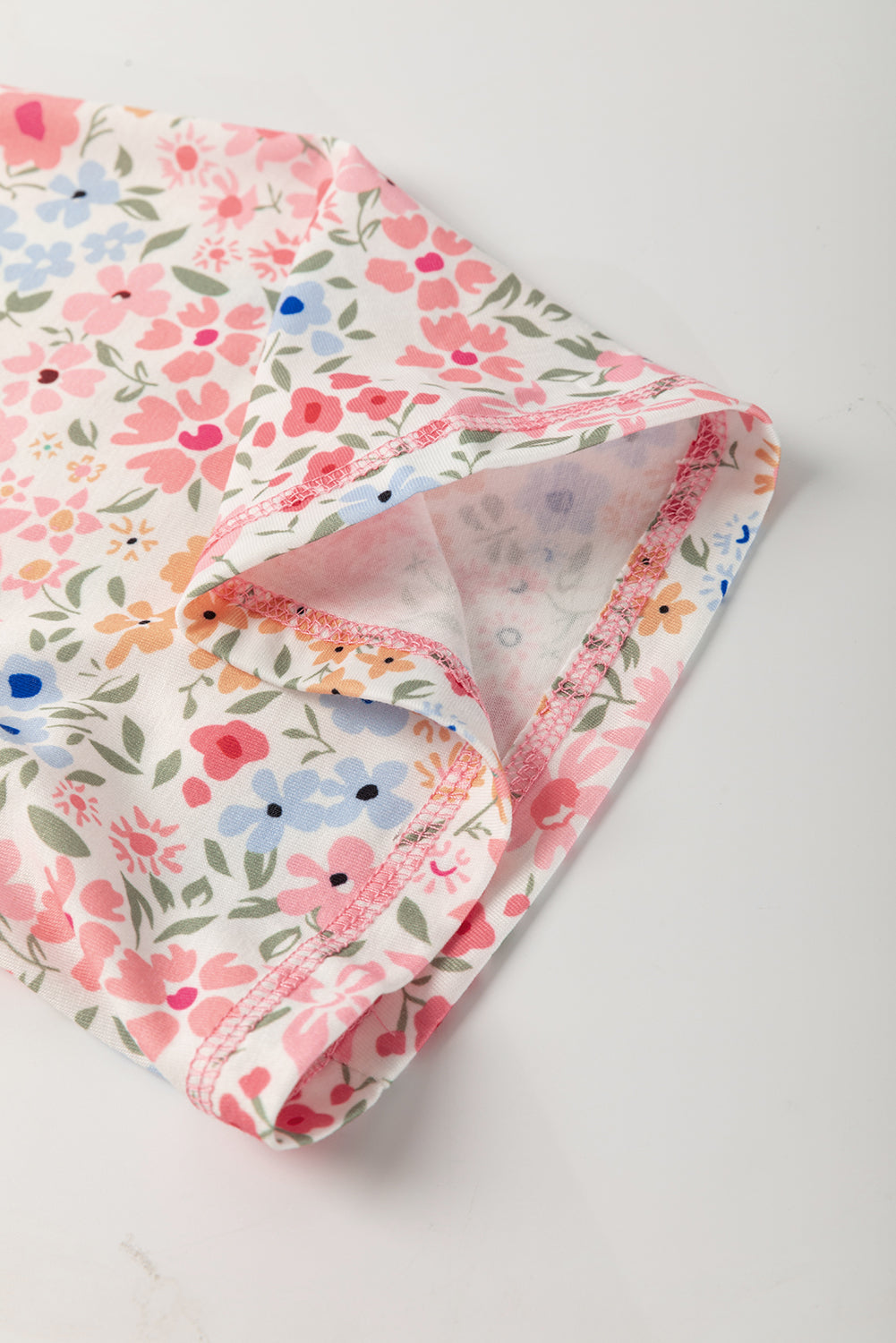 Beige Floral Patchwork Shirt
