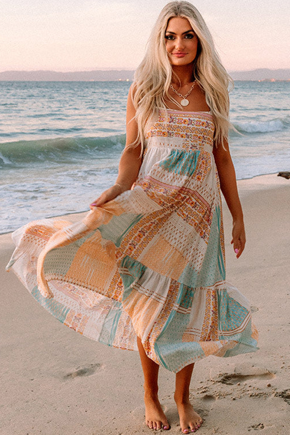 Multicolor Boho Sundress