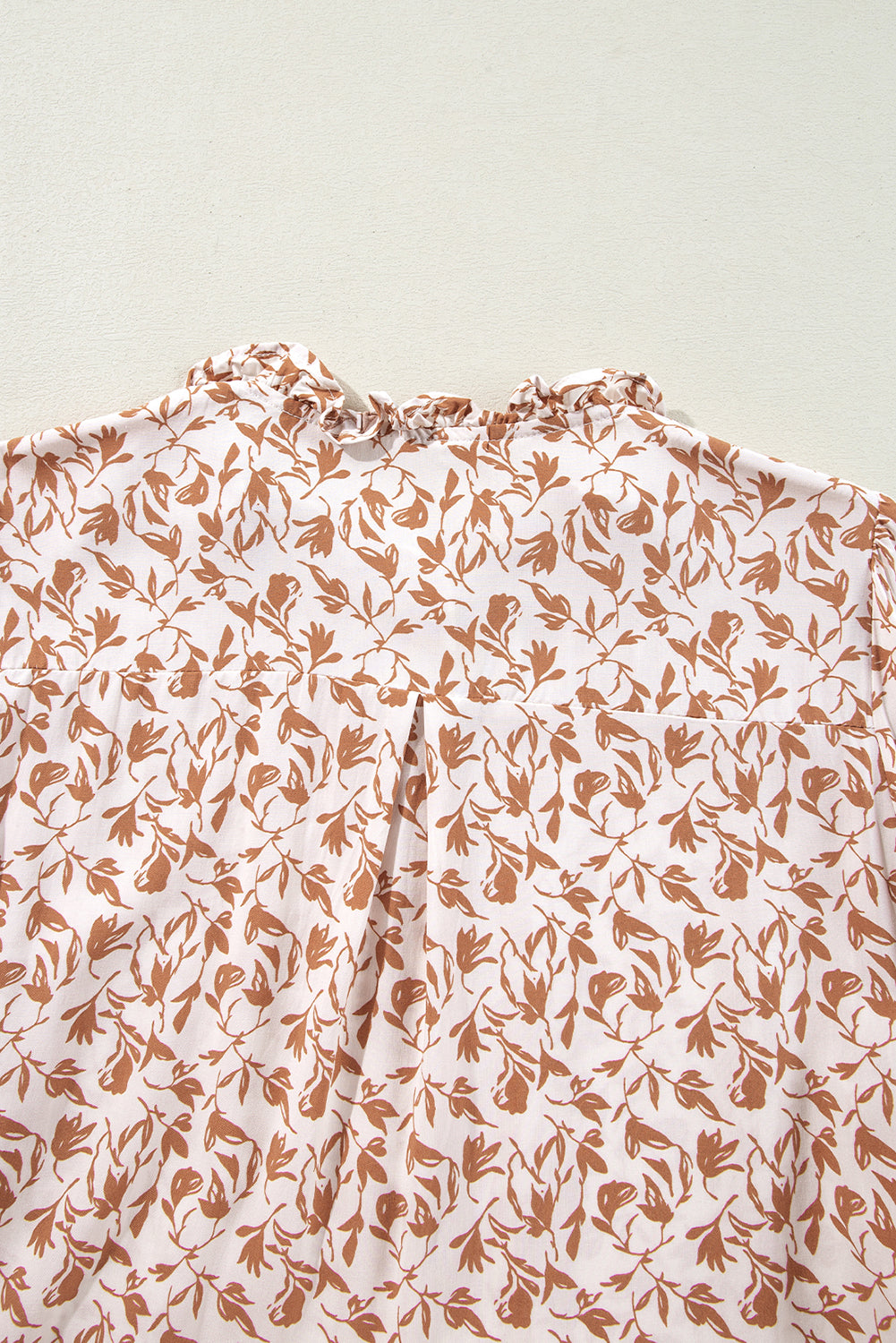 Yellow Printed Lace Shirt