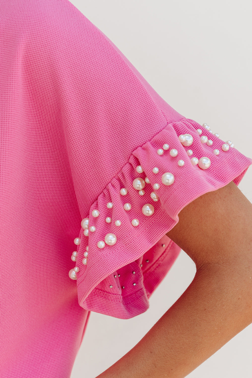 Bright Pink Pearled Set