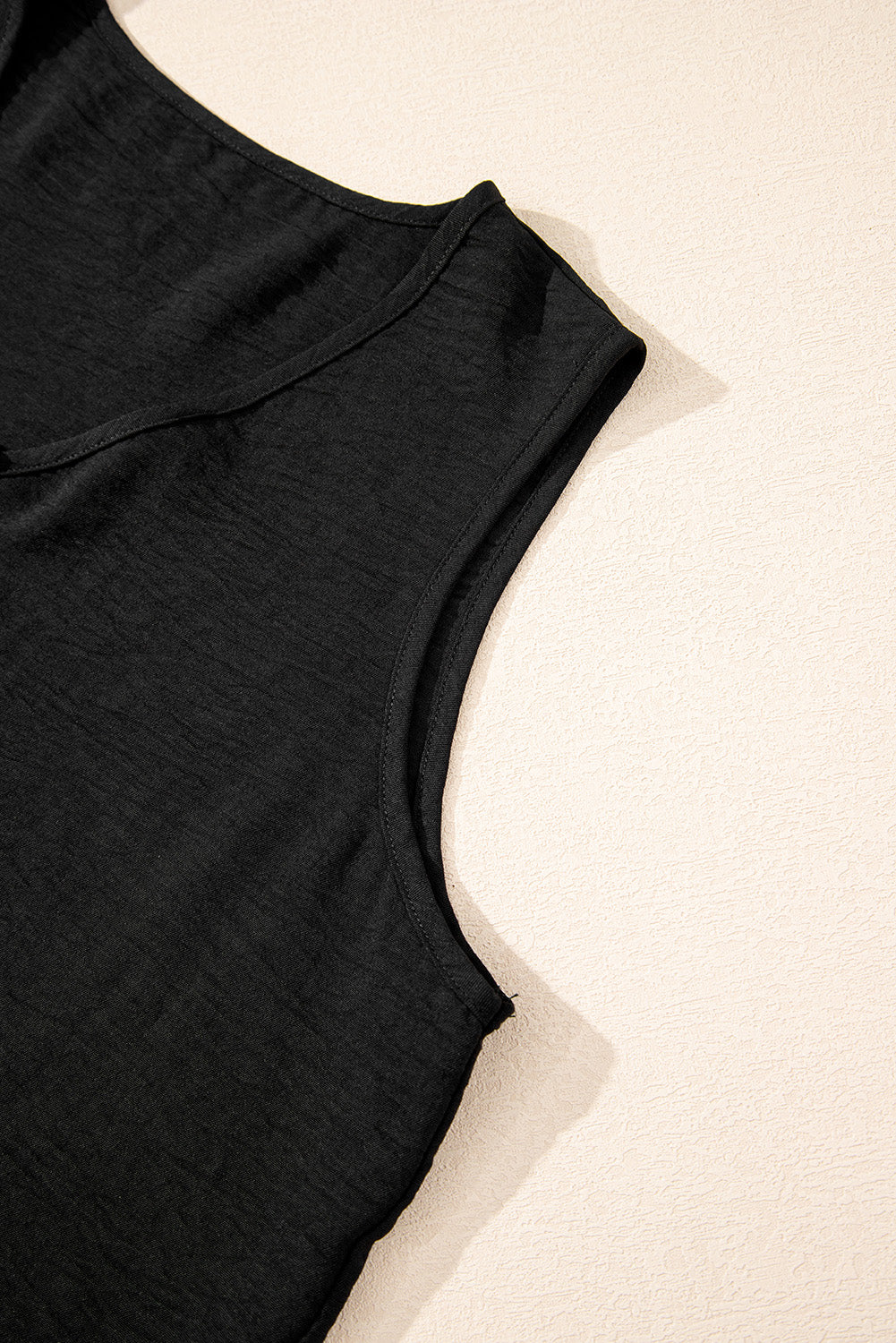 Black Buttoned Vest Set