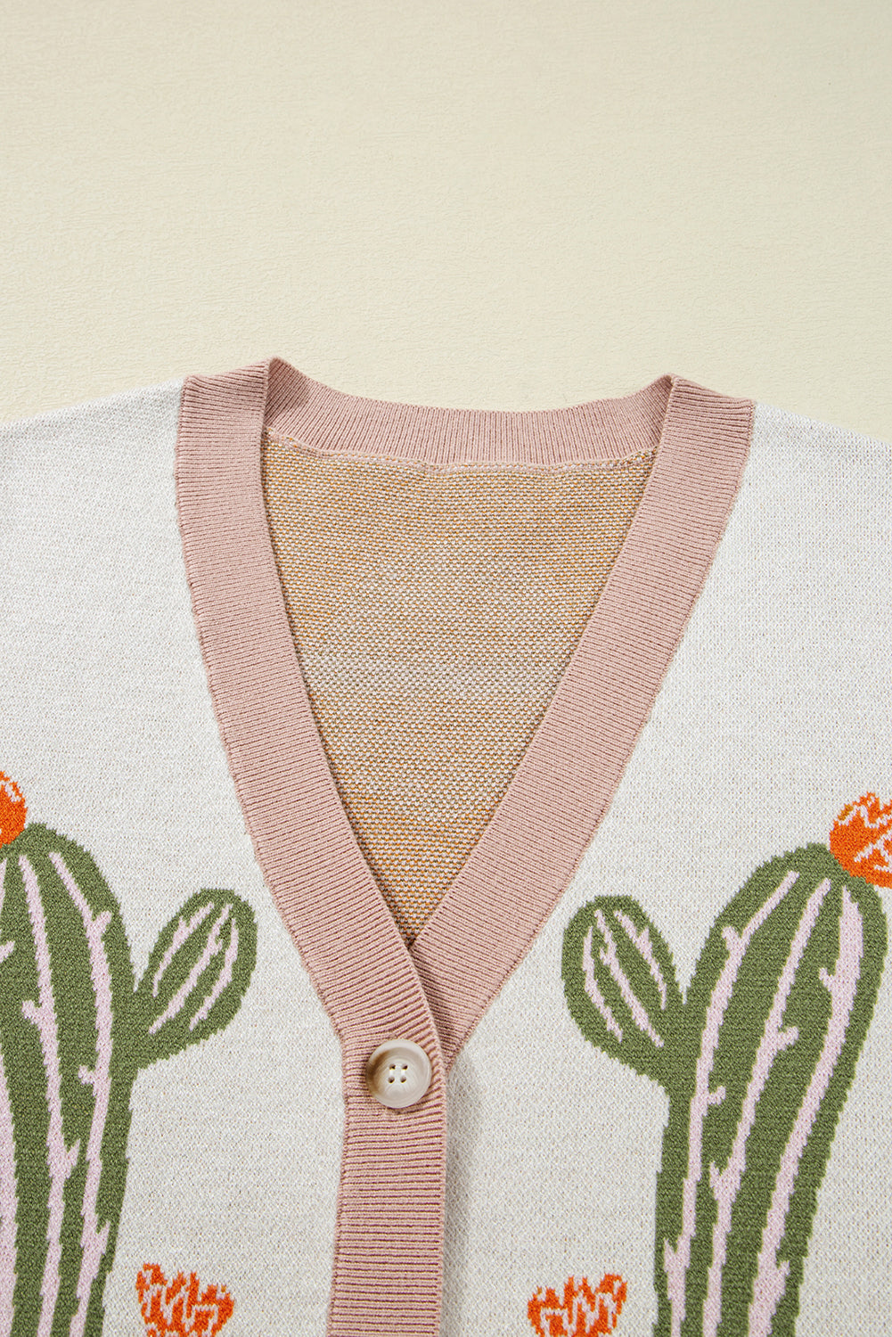 Apricot Desert Cactus Cardigan