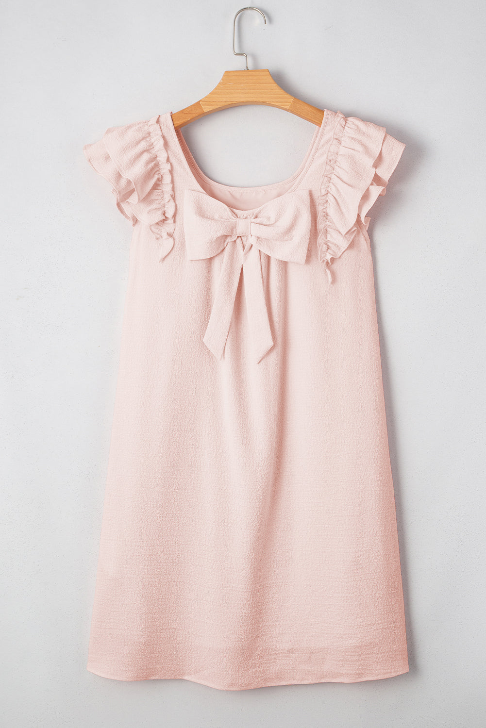 Light Pink Bow Back Mini Dress
