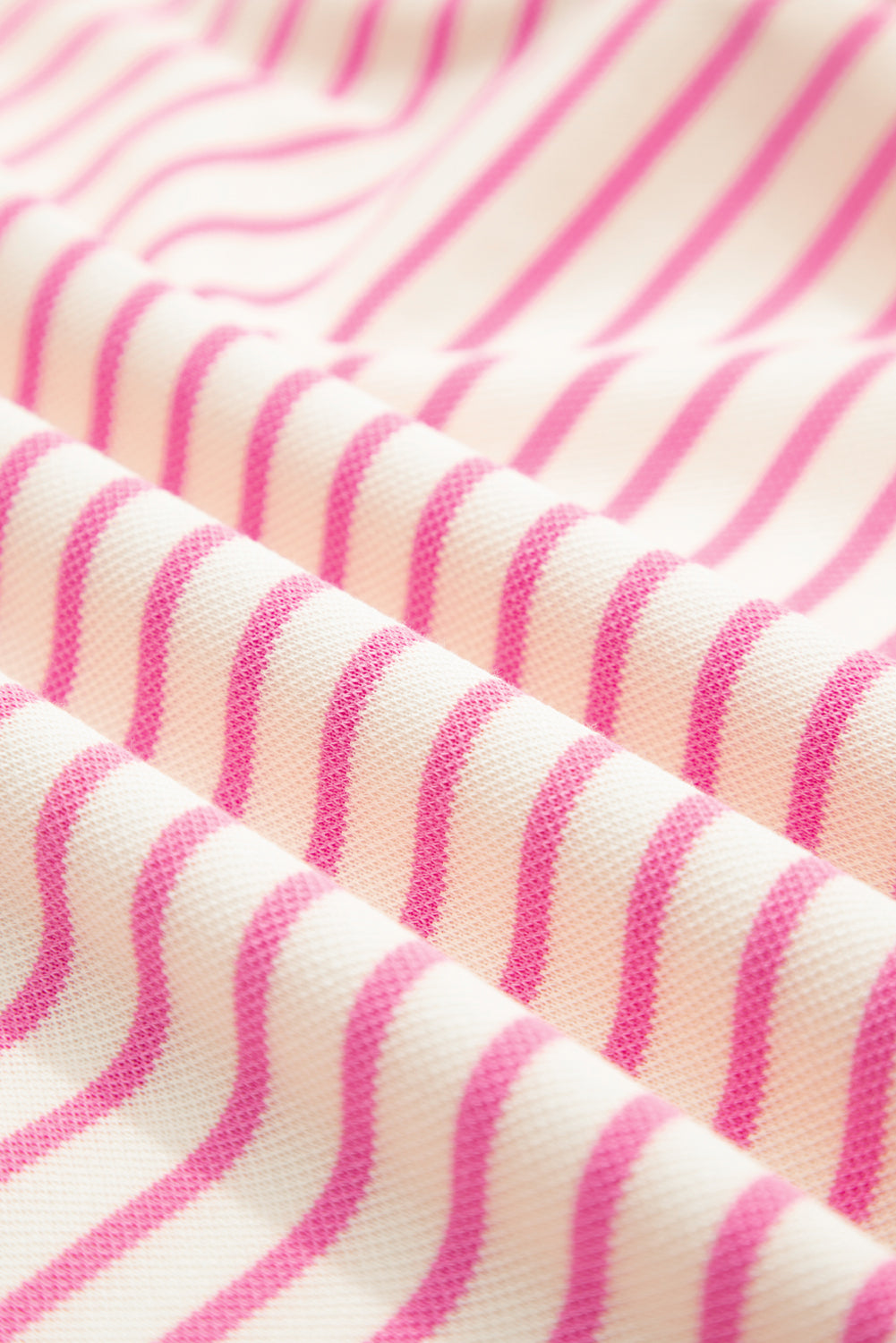 Sachet Pink Striped Ruffle Top
