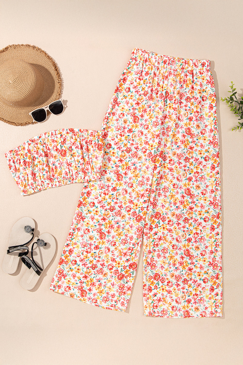 Pink Boho Floral Set