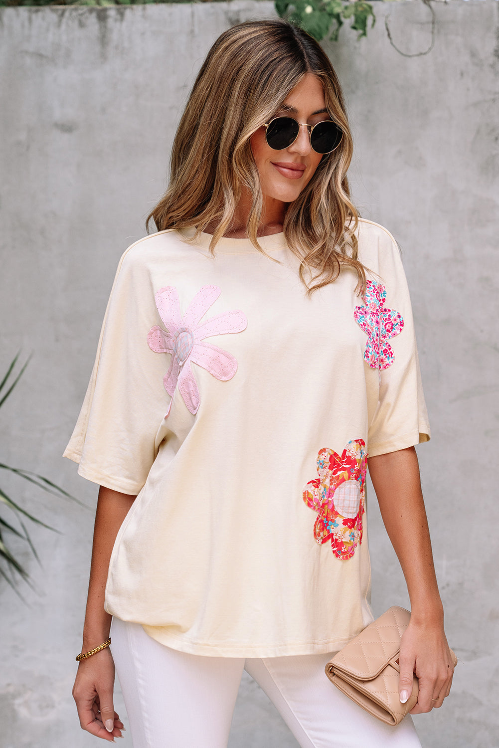 Apricot Flower Tee