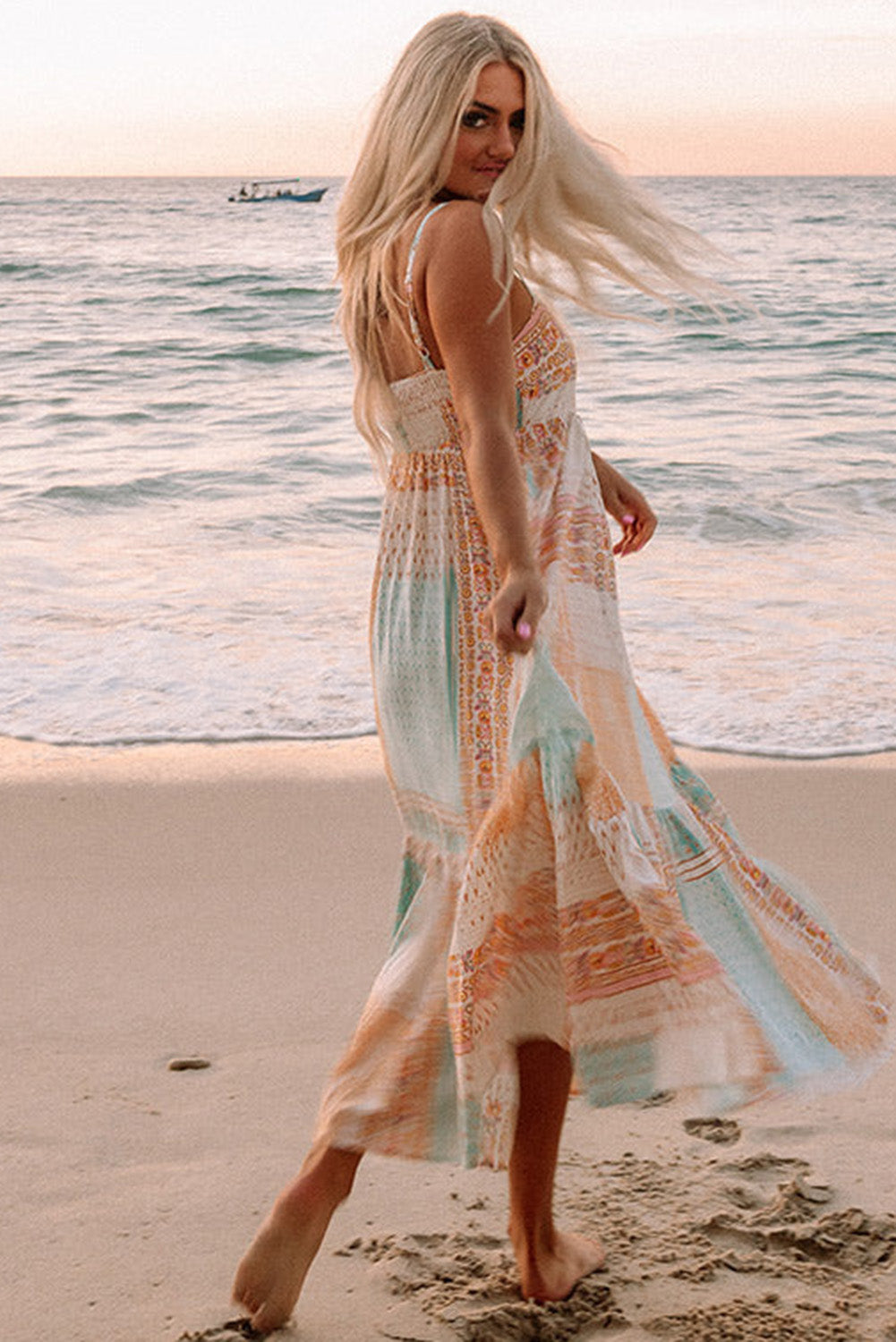 Multicolor Boho Sundress