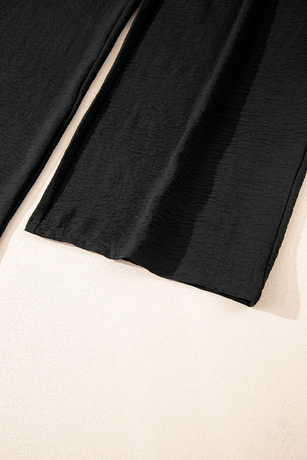 Black Buttoned Vest Set