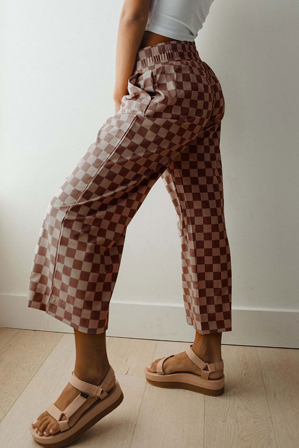 Khaki Checkered Pants