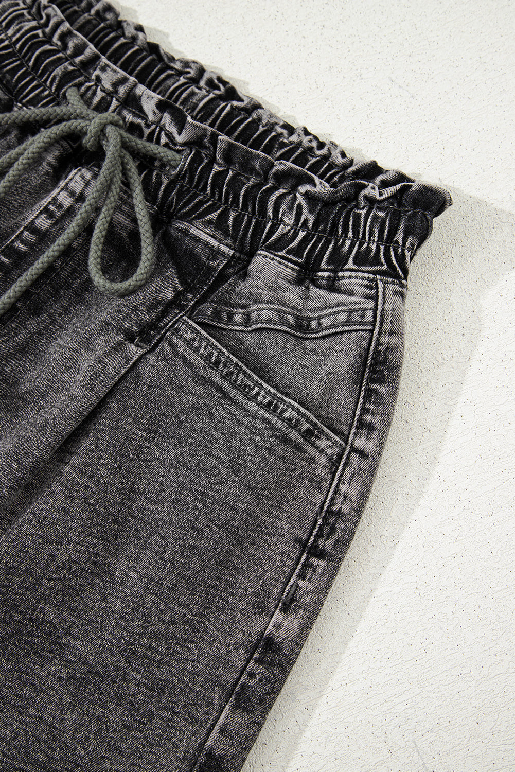 High-rise Casual Denim Shorts