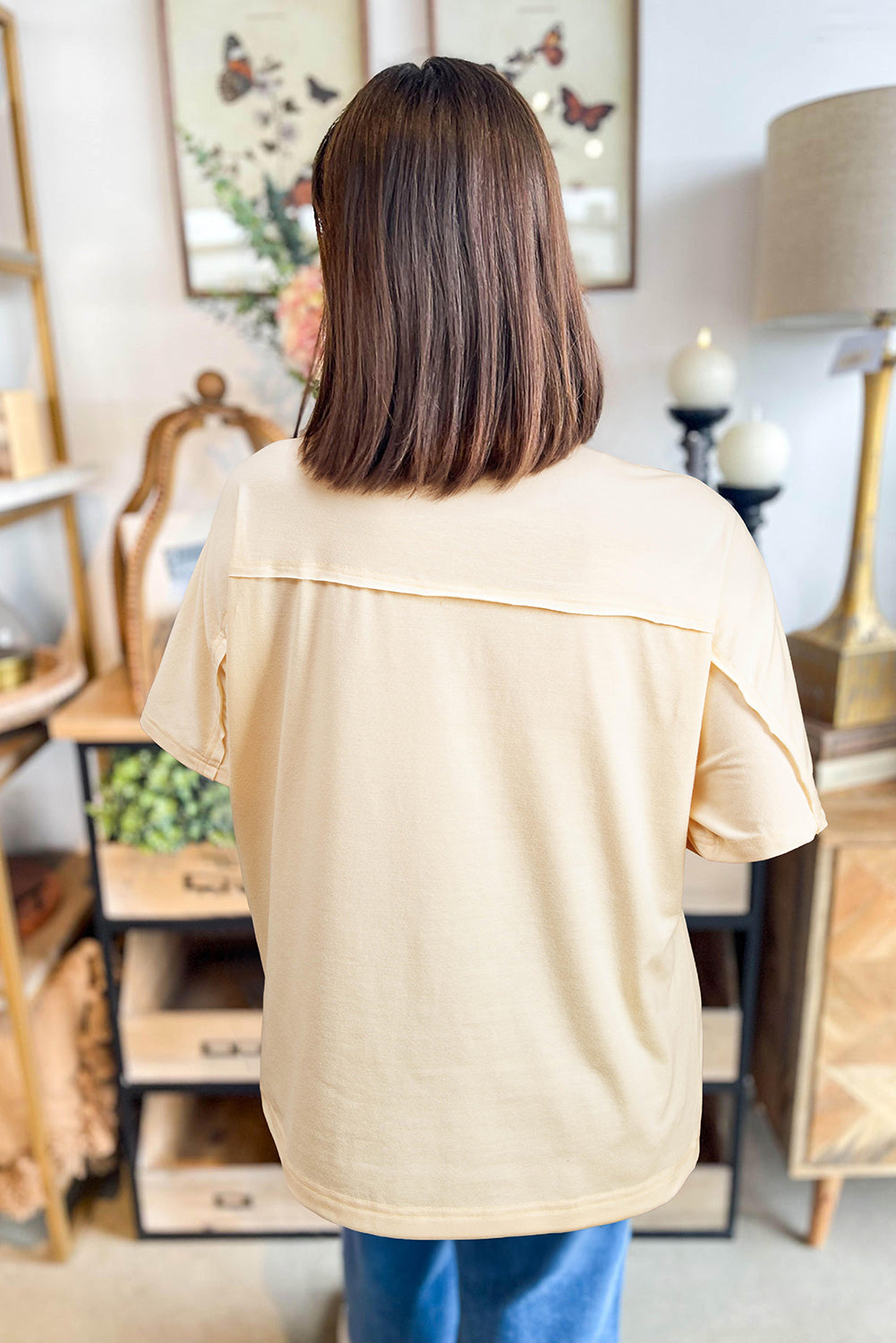 Apricot Flower Tee