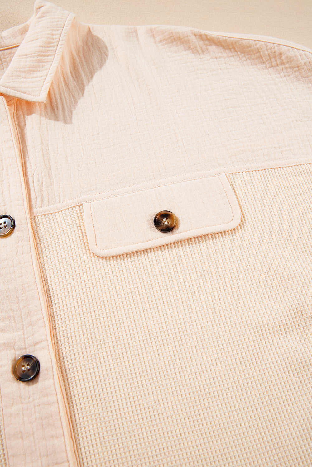 Beige Waffle Shirt