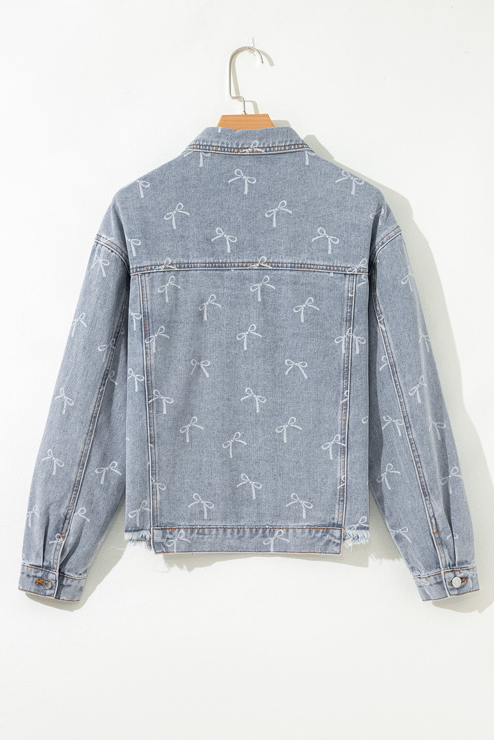 Blue Bow Knot Denim Jacket