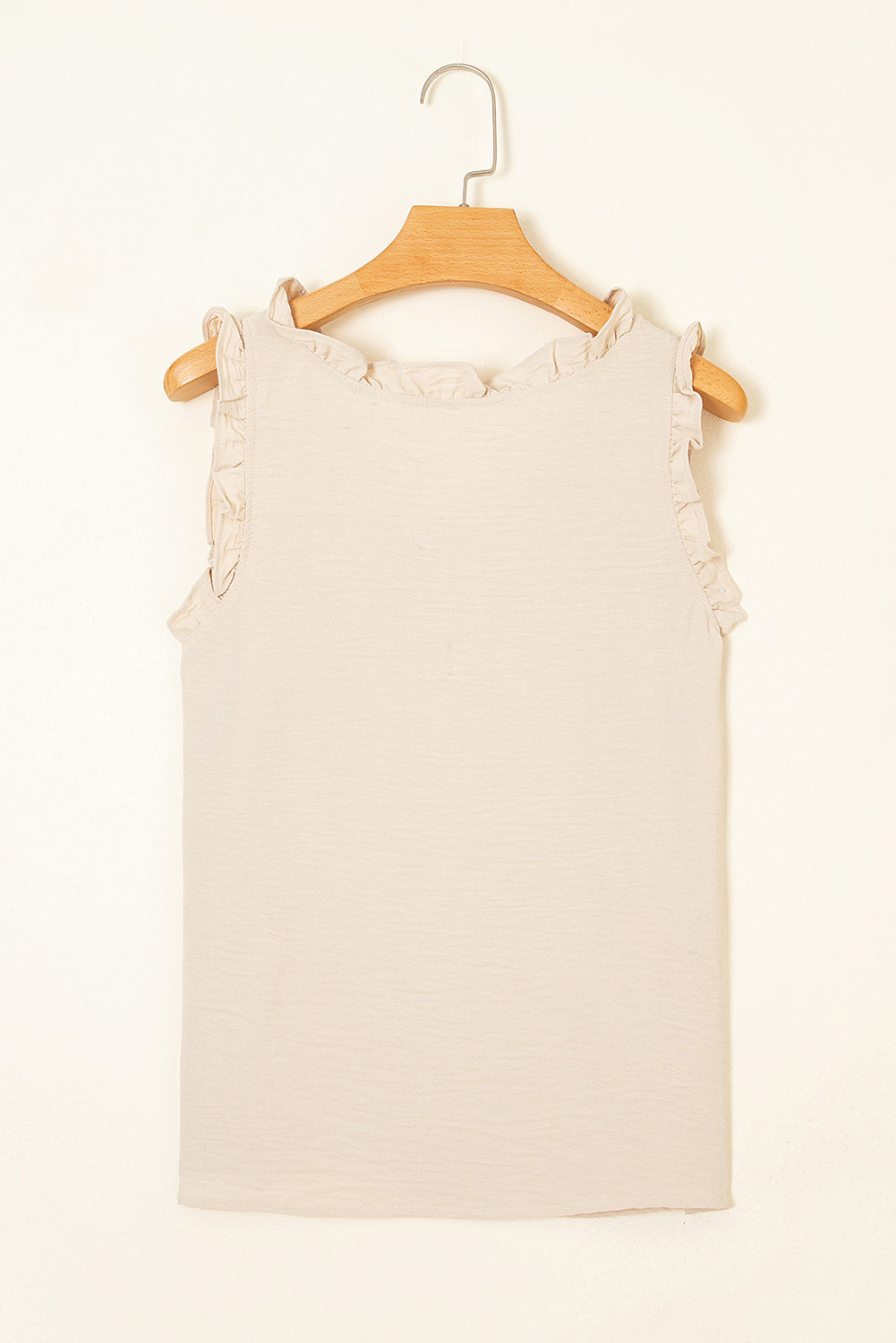 Parchment V Neck Sleeveless Top