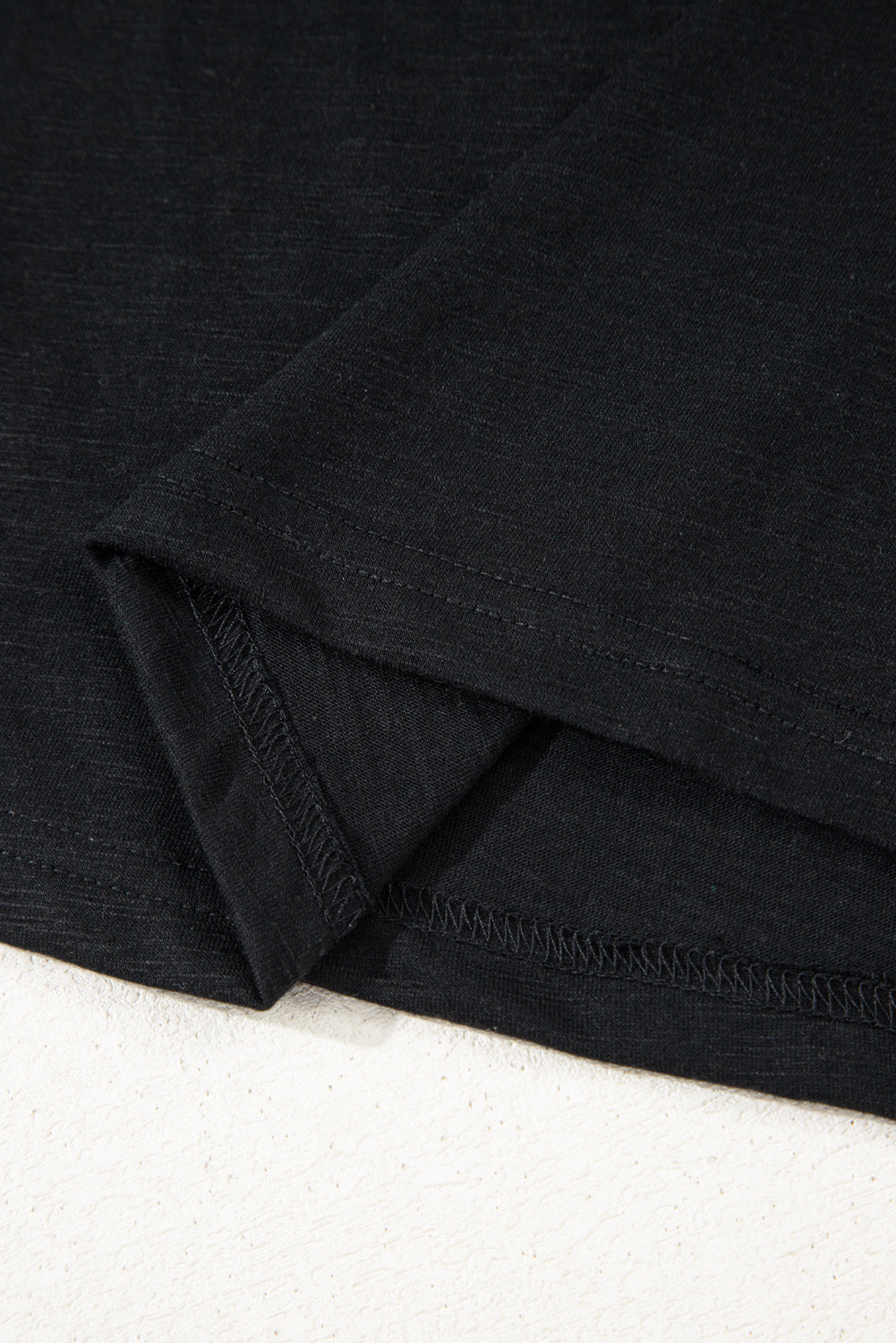 Black Contrast Patchwork Blouse