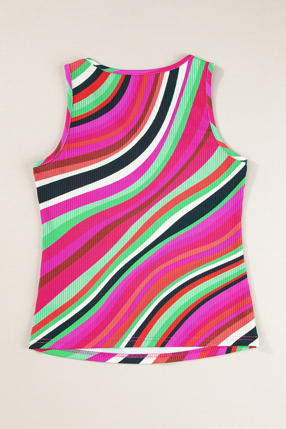 Purple Wavy Striped Top