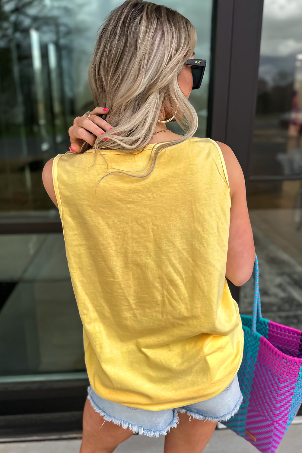 Yellow Flower Tank Top