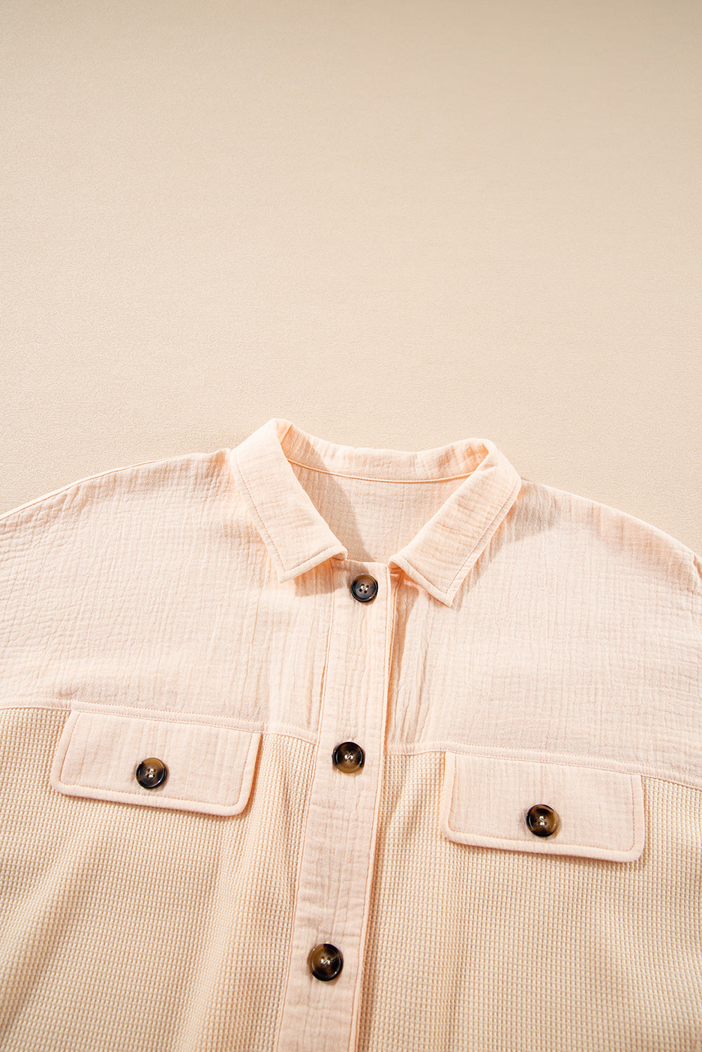 Beige Waffle Shirt
