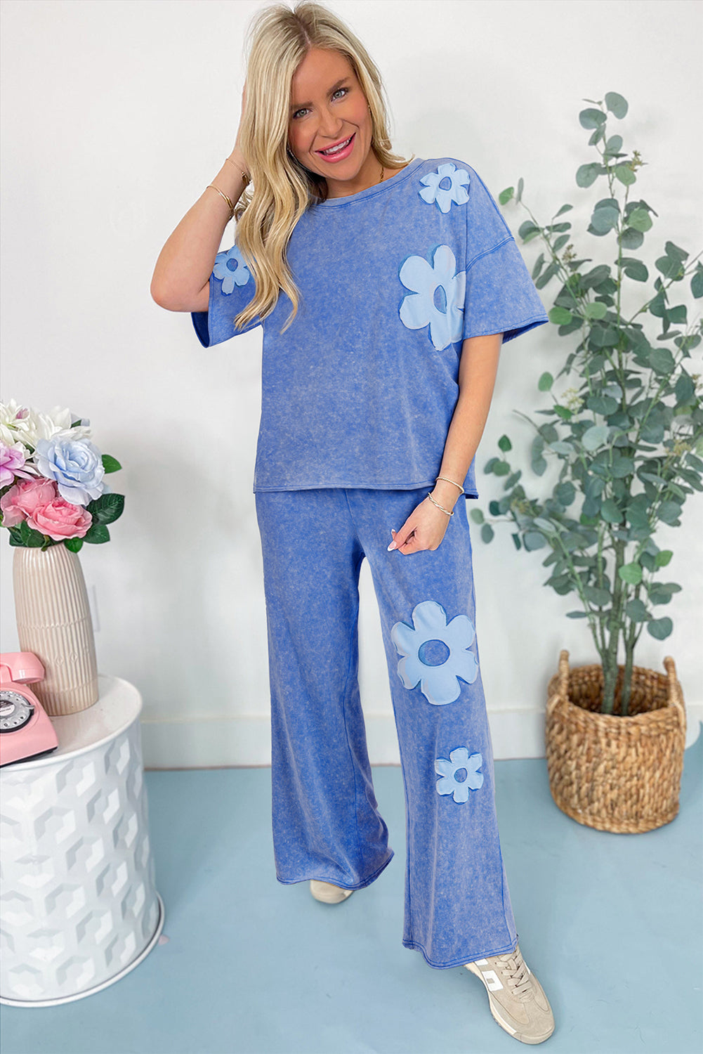 Lilac Floral Patch Set