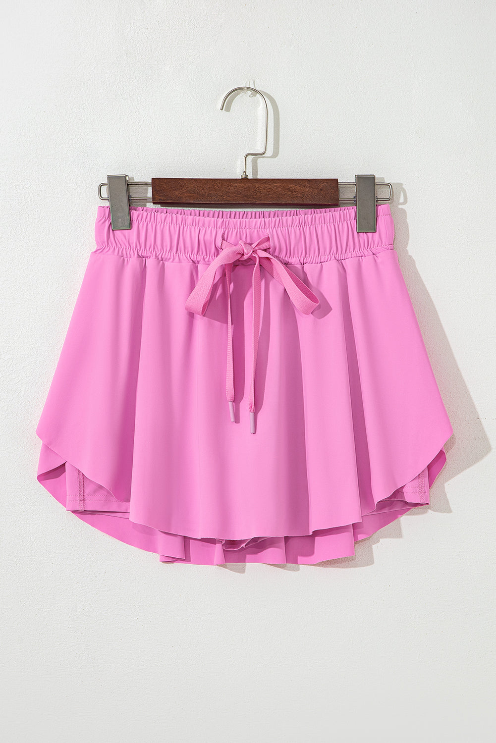 Hot Pink Drawstring Tennis Skort