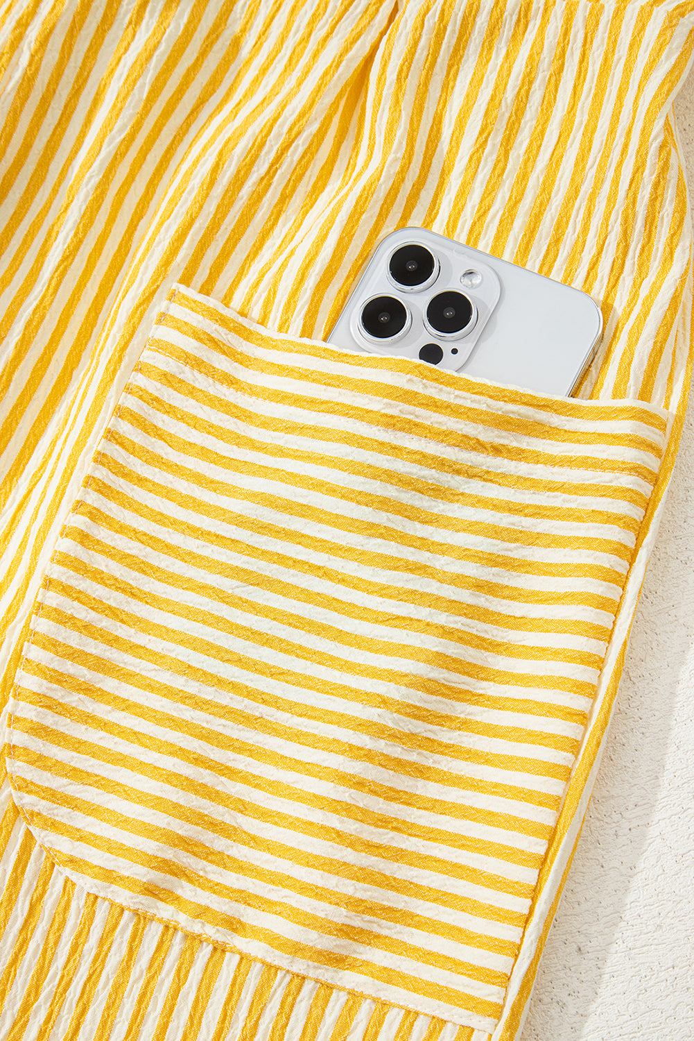 Yellow Stripe Romper