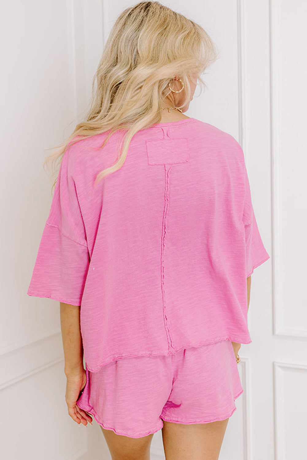Sachet Pink High Waist Skirt Set