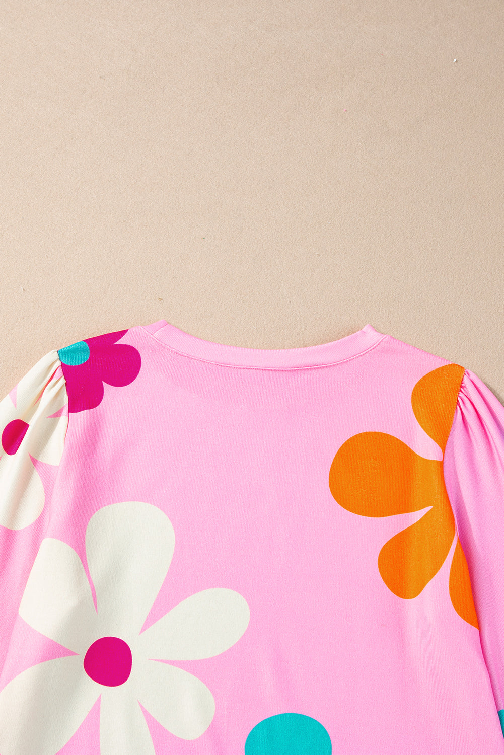 Rose Flower Print Top