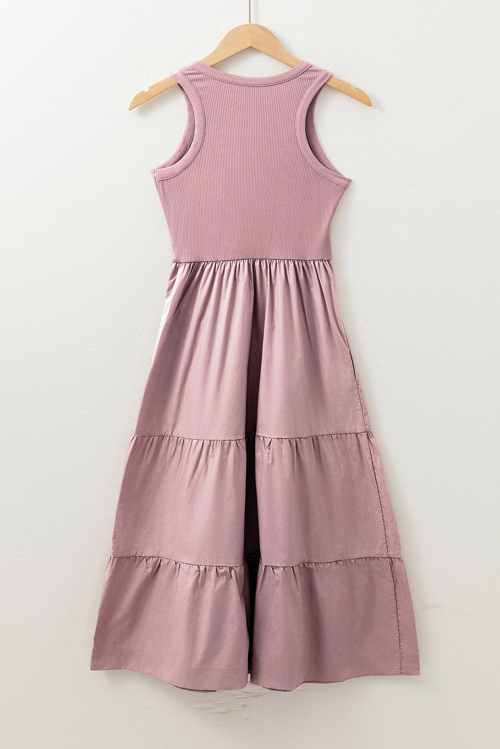 Rose Ribbed Midi Dress