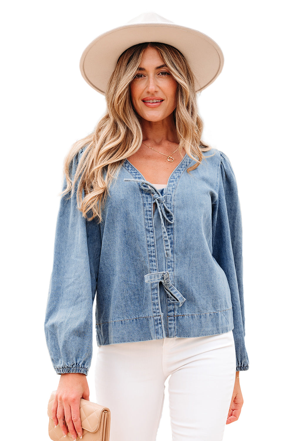 Blue Denim Top