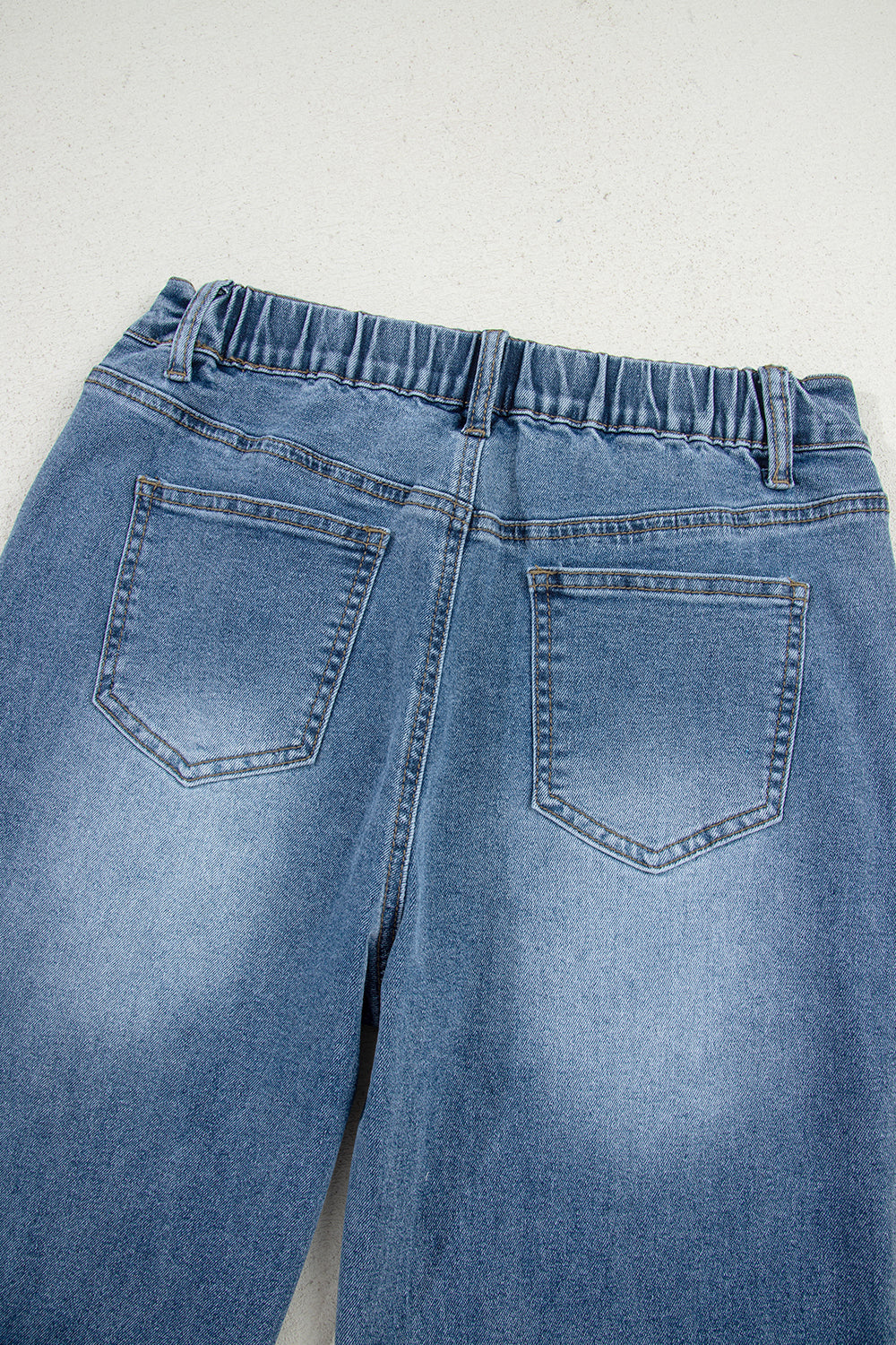 Blue Star Patchwork Wide Leg Jeans