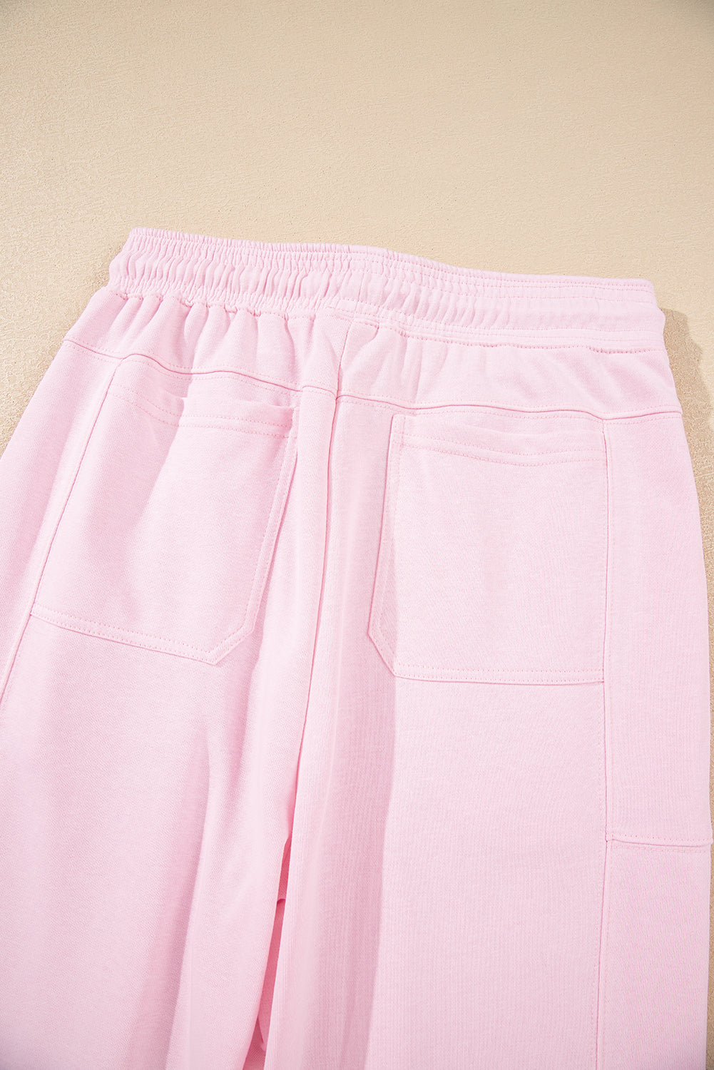 Light Pink Drawstring Jogger Pants