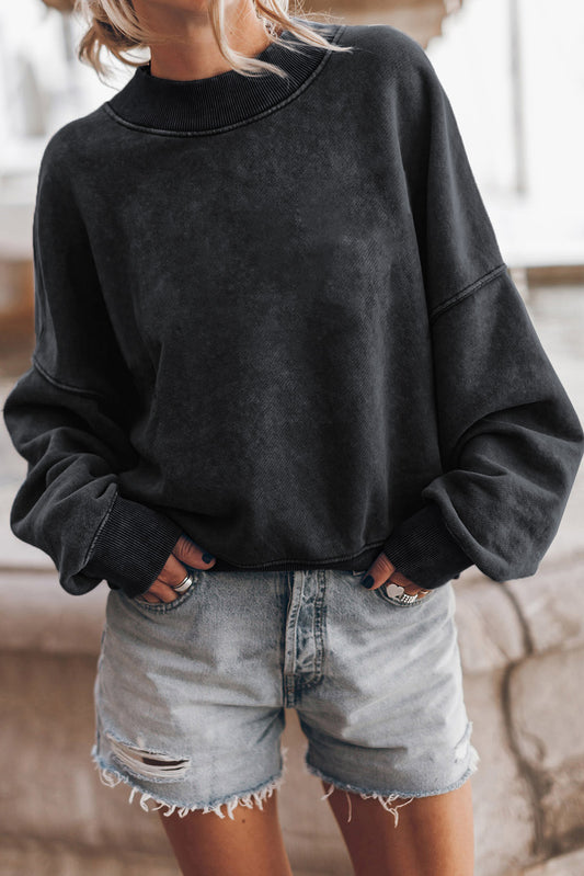 Black Pullover Sweatshirt