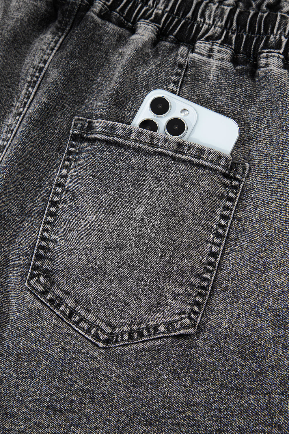 High-rise Casual Denim Shorts