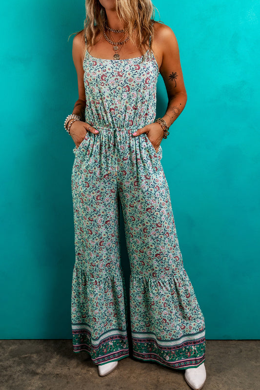 Green Bohemian Jumpsuit