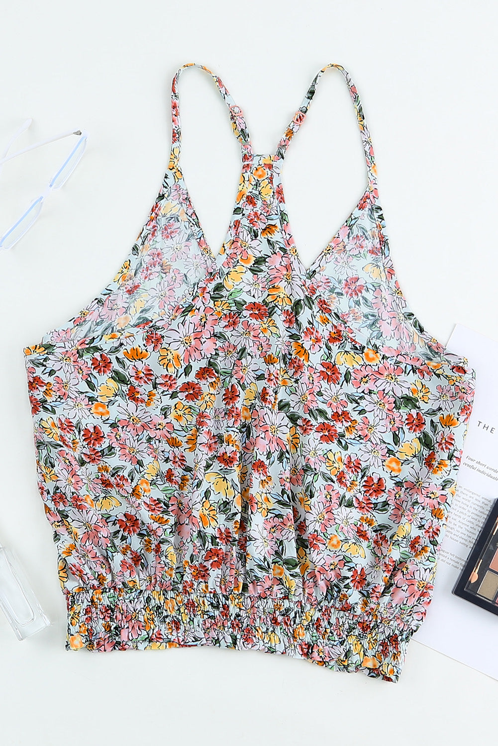 Multicolor Floral Tank Crop Top