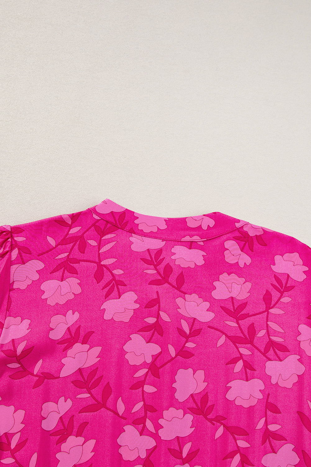 Rose Red Floral Midi Dress