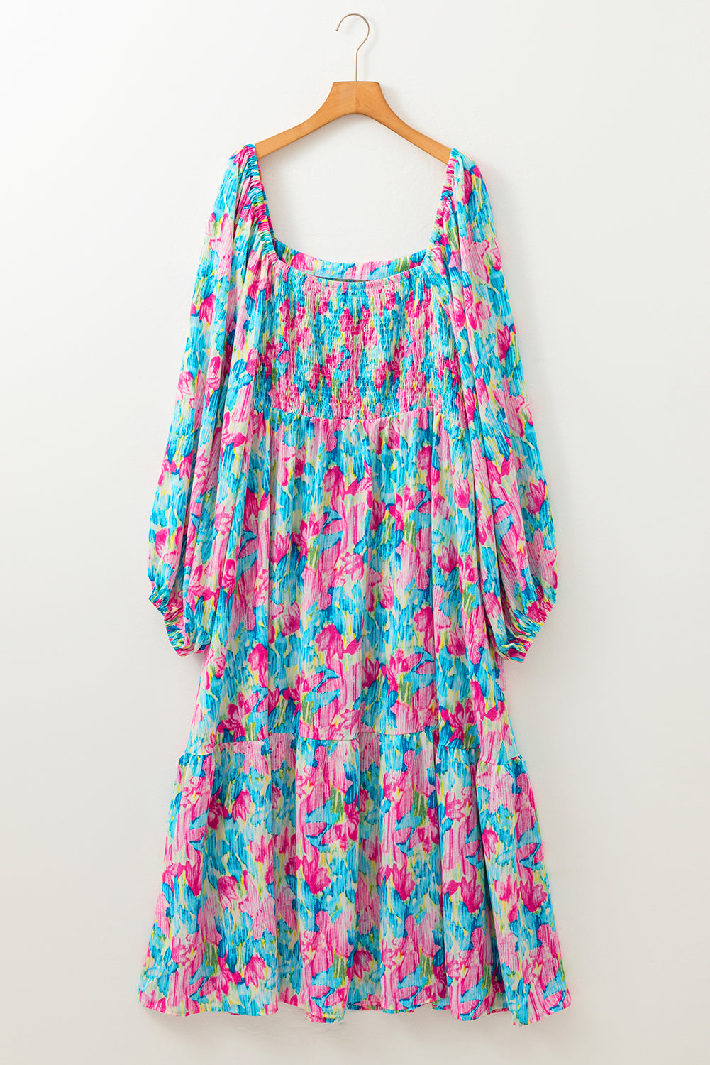Blue Floral Maxi Dress