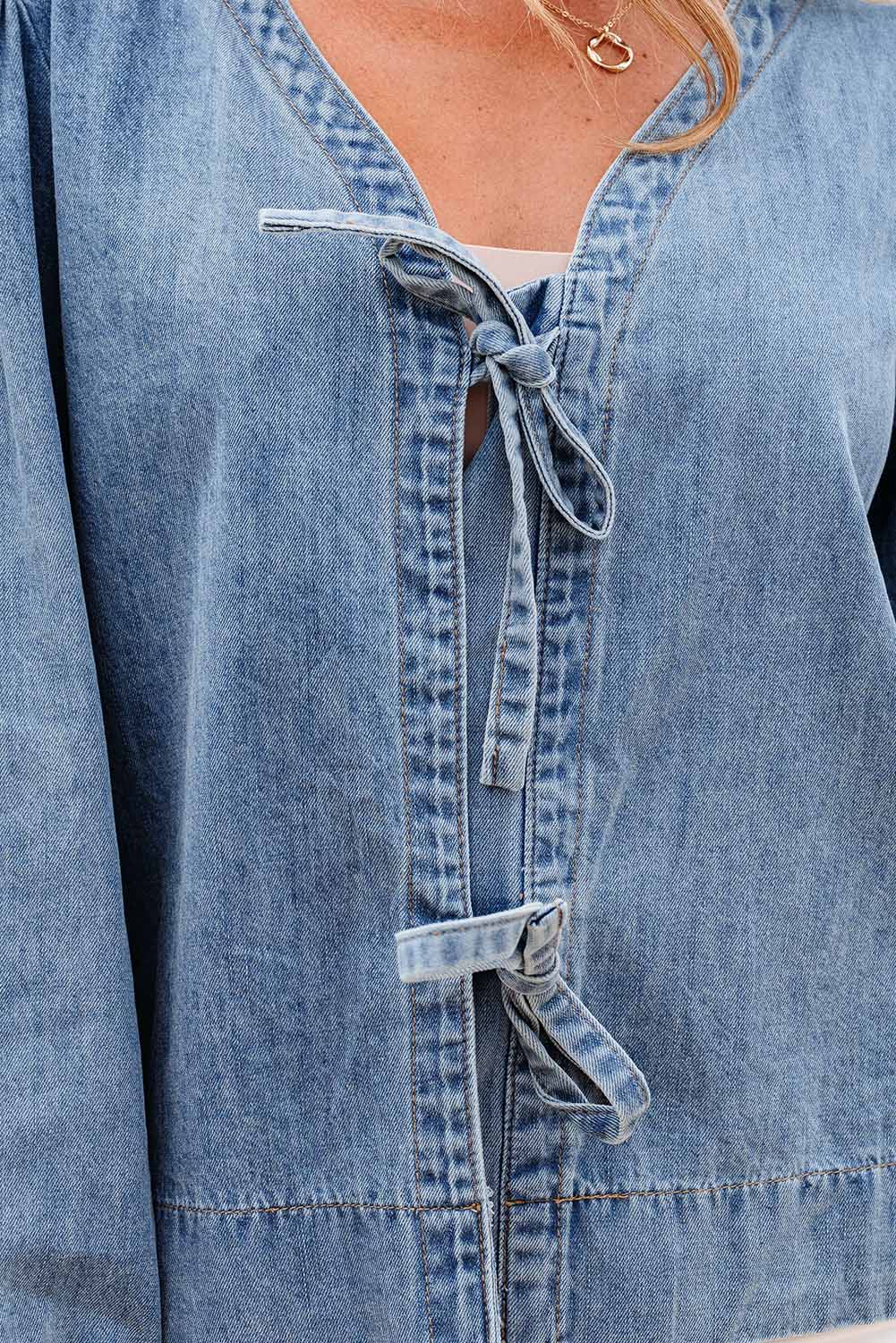 Blue Denim Top