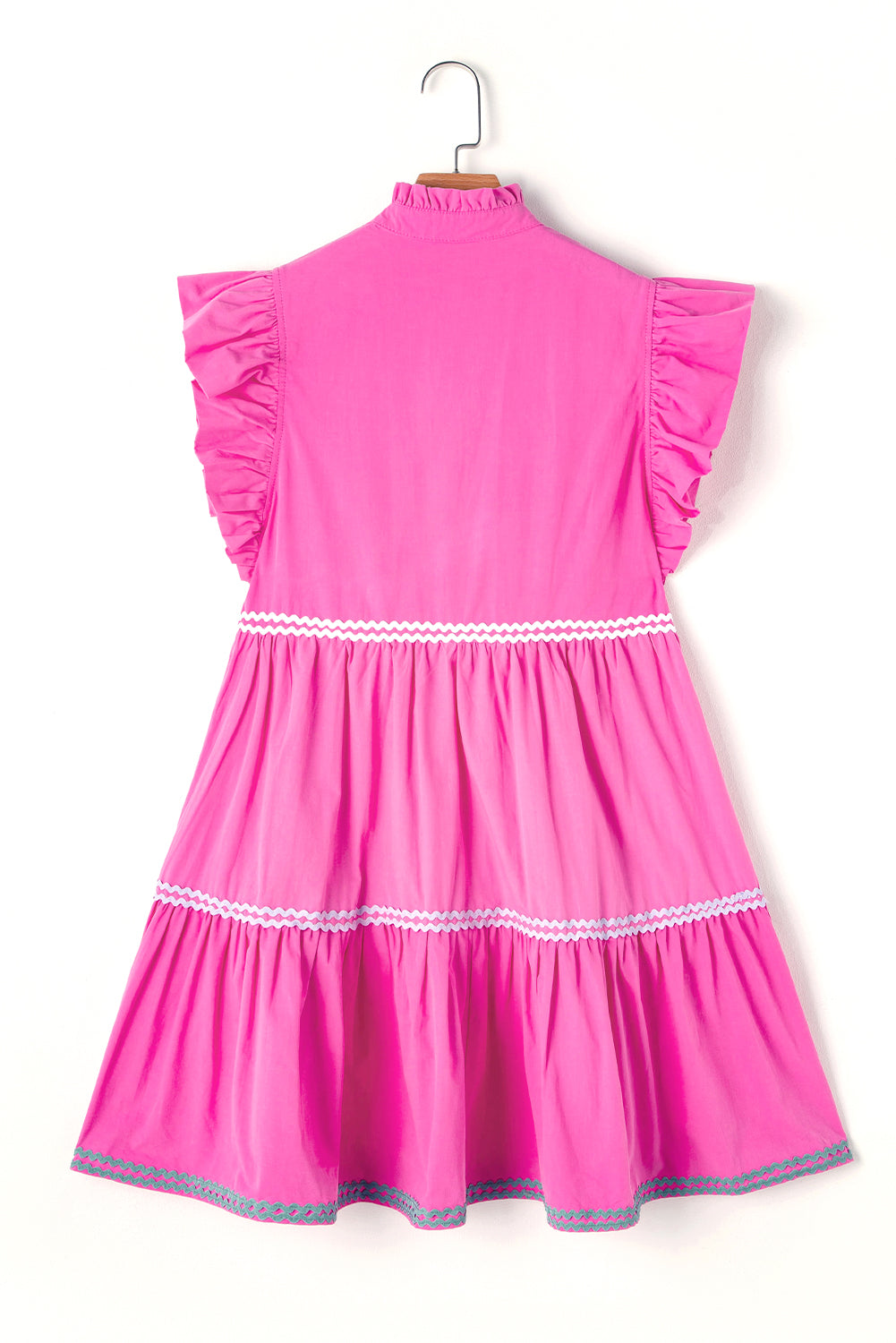 Strawberry Pink Tiered Dress
