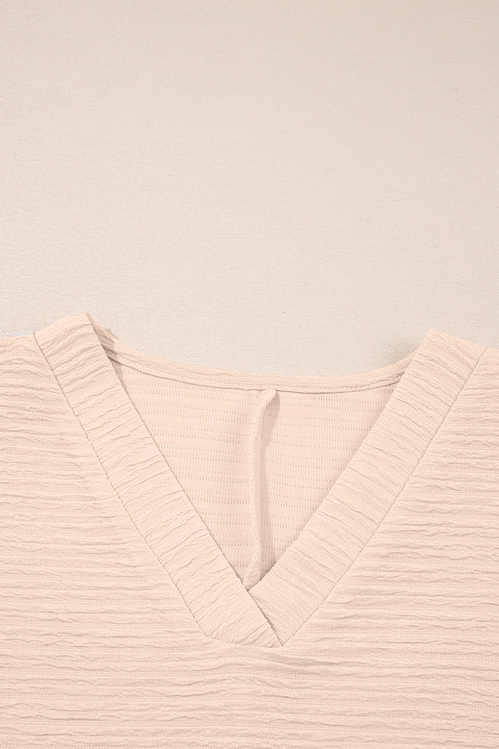 Apricot Textured Shirt and Shorts Set