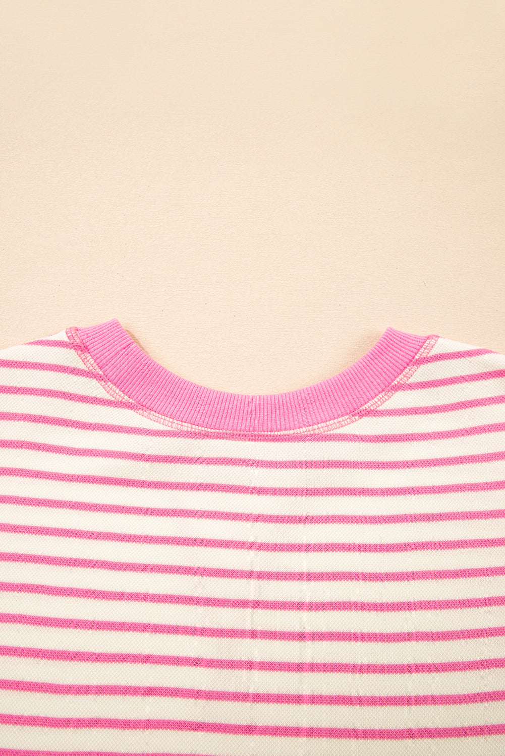 Sachet Pink Striped Ruffle Top