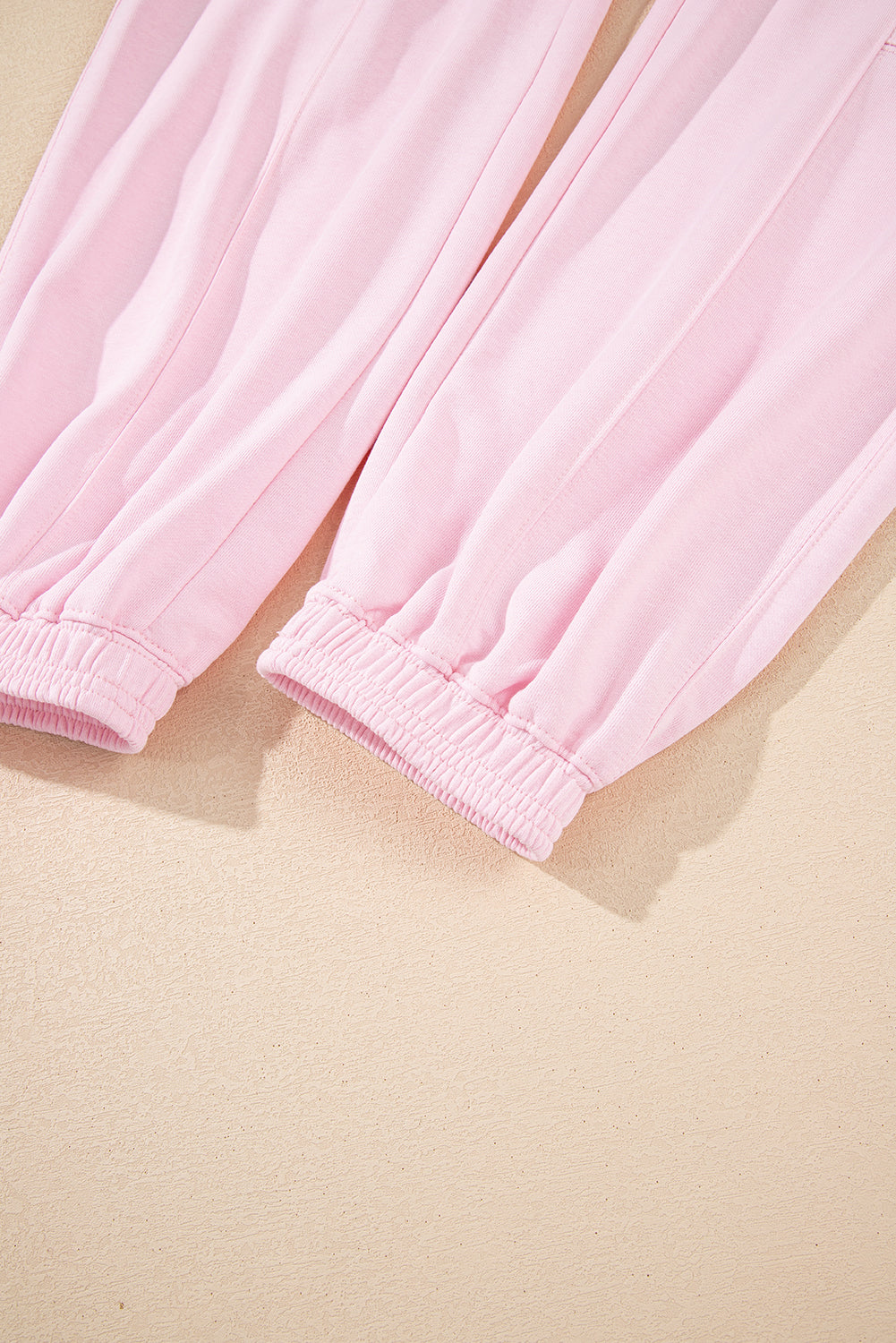Light Pink Drawstring Jogger Pants