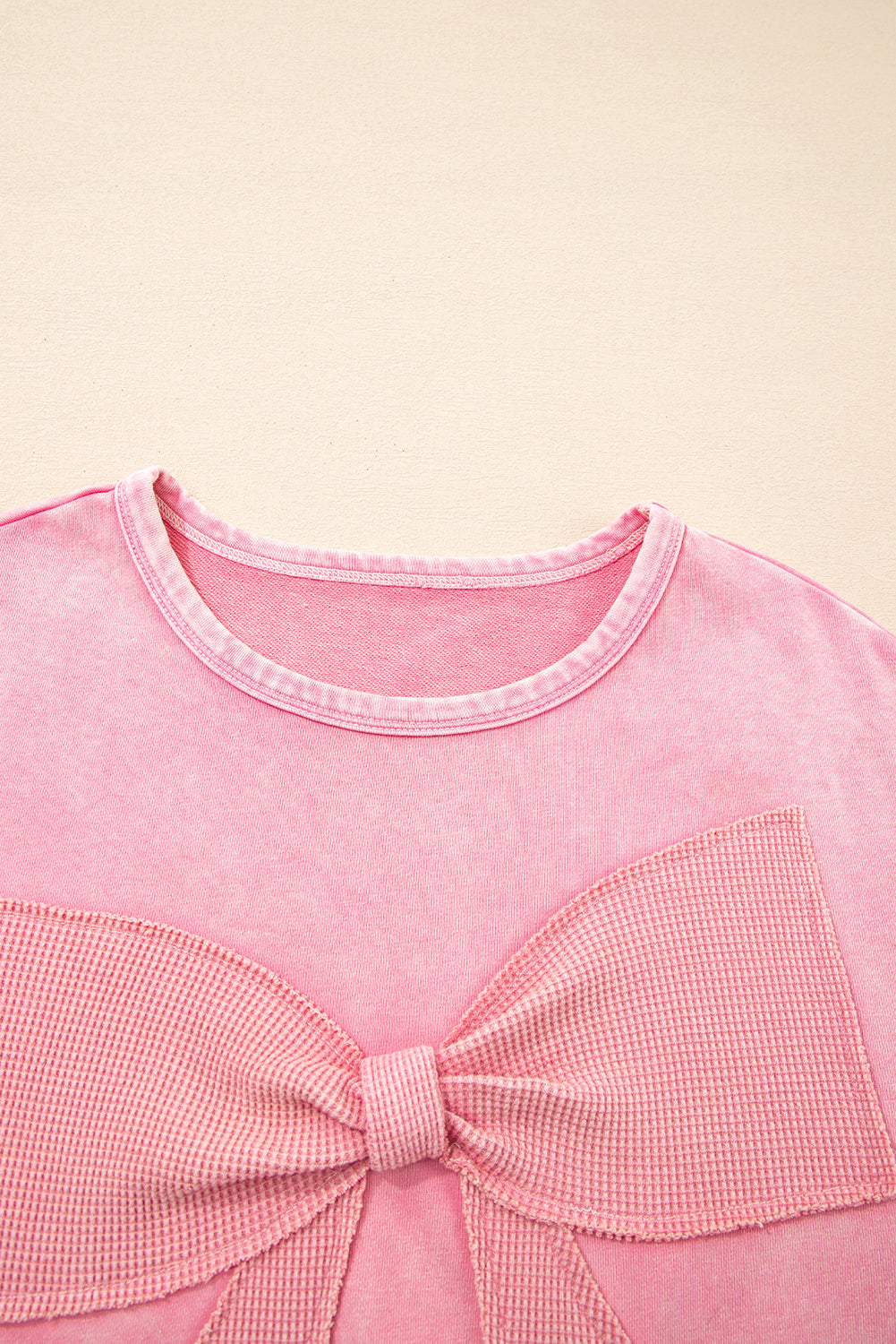 Bright Pink Mineral Wash Sweatshirt