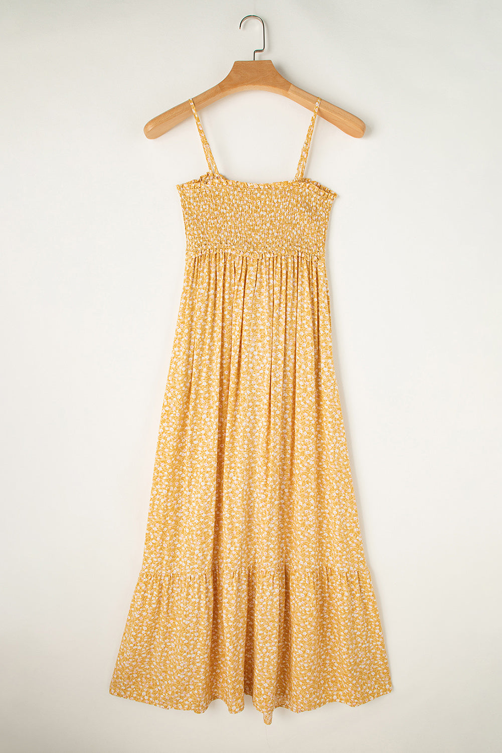 Yellow Frilly Maxi Dress
