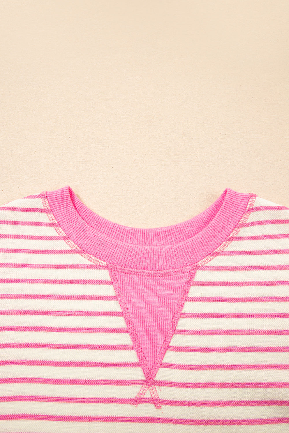 Sachet Pink Striped Ruffle Top