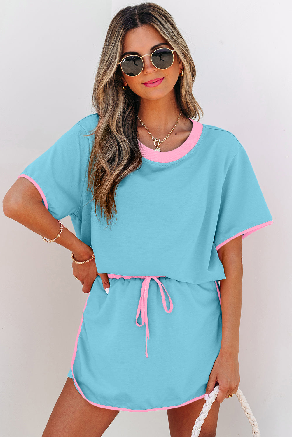 Turquoise Colorblock Set