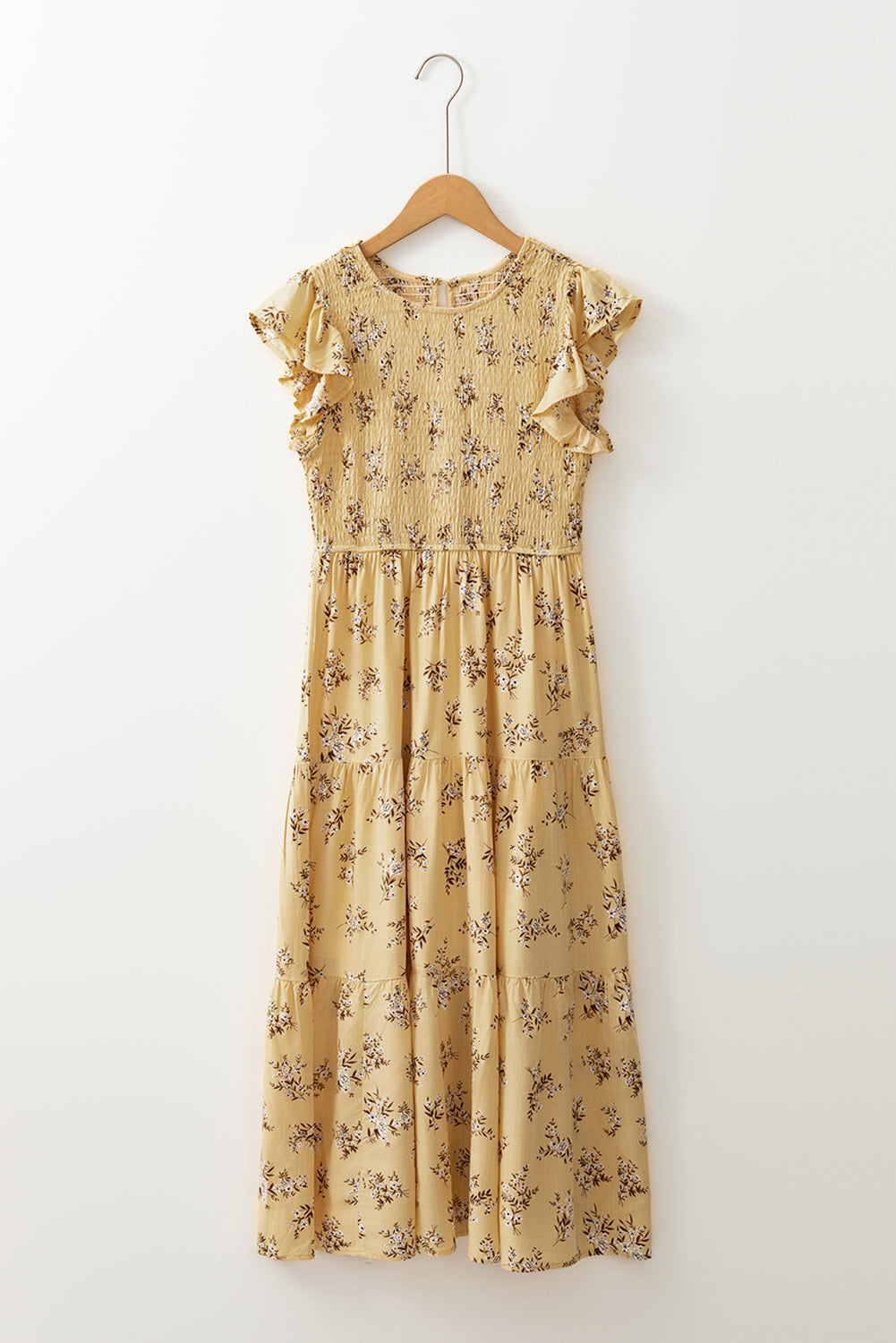 Yellow Boho Flowy Summer Dress