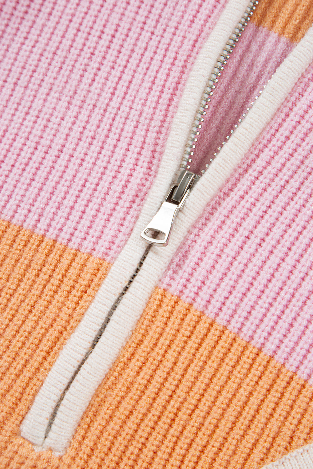 Orange Stripe Oversize Sweater